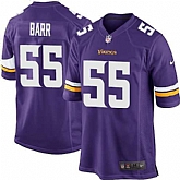 Nike Men & Women & Youth Vikings #55 Anthony Barr Purple Team Color Game Jersey,baseball caps,new era cap wholesale,wholesale hats